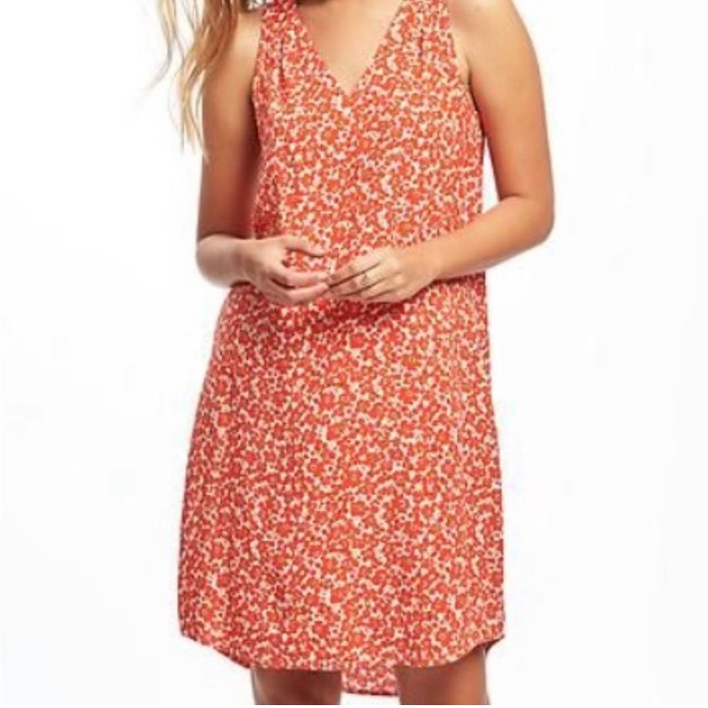 Old Navy Floral Orange Dress
